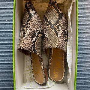 Sam Edelman snake print mules